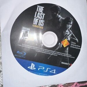The Last of Us Remastered PS4 Game Disc